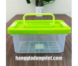 Bộ 3 Hộp Nhựa Có Quai Xách Tiện Dụng