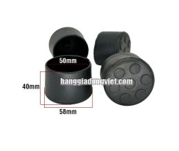 Bộ 4 Đế Cao Su Bọc Ngoài Ống Tròn Phi 50mm