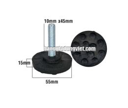 Bộ 4 Đế Cao Su Tăng Chỉnh Bulong M10x45MM