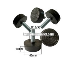 Bộ 4 Đế Cao Su Tăng Chỉnh M10, ĐK 40x15mm