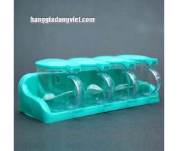 Bộ 4 Hủ Đựng Gia Vị