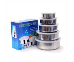 Bộ 5 Thố Inox Đựng Thực Phẩm Có Nắp Đậy Tiện Dụng