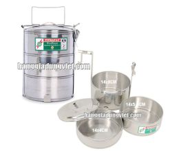 Bộ Cà Men iNox 3 Ngăn Cỡ Lớn