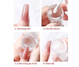 Bộ Dấu Silicon Tạo Kiểu Đầu Móng