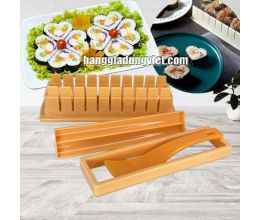 Bộ Khuôn Làm Sushi Hình Trái Tim Nhựa Cao Cấp