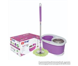 Thùng Lau Nhà 360 Độ Spin Mop Tím TH136
