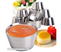 Combo 10 Khuôn Làm Bánh Flan inox 304 (7x4cm)