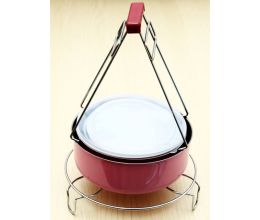 Combo 2 Dụng Cụ Kẹp Chống Nóng Và Rế Lót Nồi Inox Cao Cấp