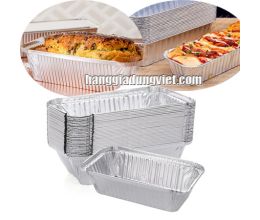 Combo 20 Khay Giấy Bạc Chữ Nhật Sâu Lòng (Nhiều size)