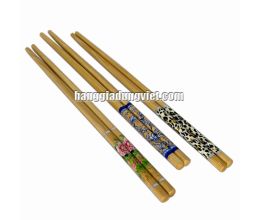 Combo 50 Đôi Đũa Tre Họa Tiết Đẹp Sang (D24cm)