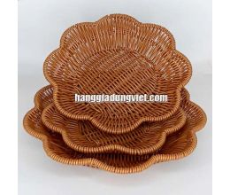 Dĩa Nhựa Đan Hoa Mai (Nhiều Kích Cỡ)