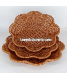 Dĩa Nhựa Đan Hoa Mai (Nhiều Kích Cỡ)