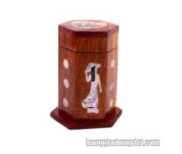 Hũ Tăm Gỗ Khảm Trai
