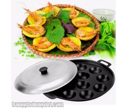 Khuôn Bánh Khọt 10 Lỗ Kèm Nắp Đậy