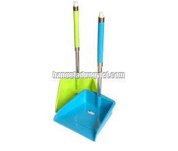 Ky Hốt Rác Nhựa Cán Inox Dài 64CM