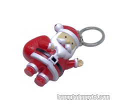 Móc Khoá Ông Già Noel Có Đèn Pin
