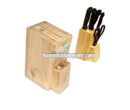 Ống Dắt Dao Gỗ Thông Tự Nhiên (232x184x96mm)