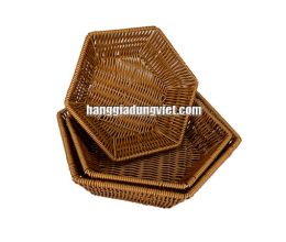 Rổ Nhựa Đan Lục Giác Hàng Xuất Khẩu (Nhiều Size)