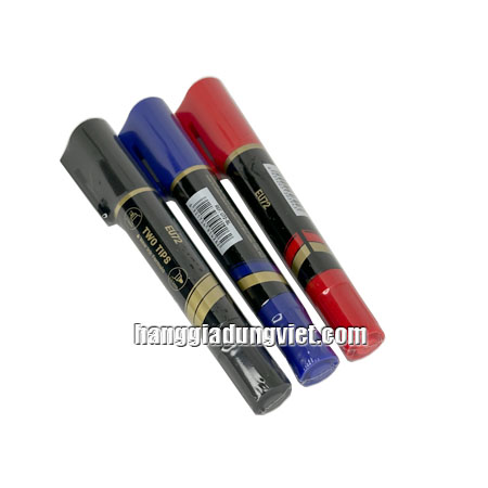 Bút Lông 2 Đầu Không Xóa Được (Xanh-Đen-Đỏ)